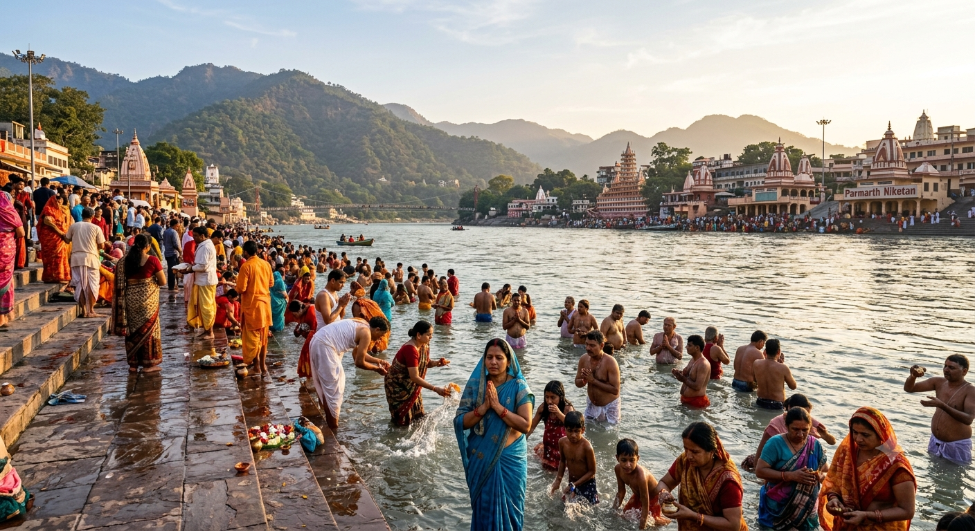 Ganga Snan in Haridwar and Rishikesh